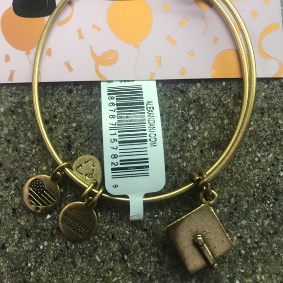 🎓Alex and Ani Graduation Cap Bracelet “Gold” - Picture 4 of 5